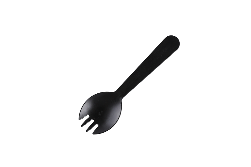 Jednorazový plastový čierny Spork